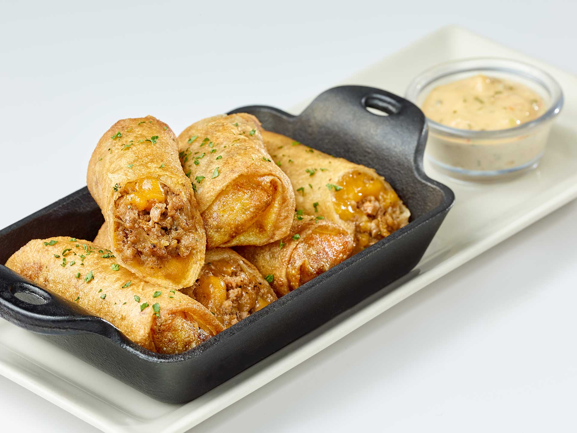 Cheeseburger Spring Rolls