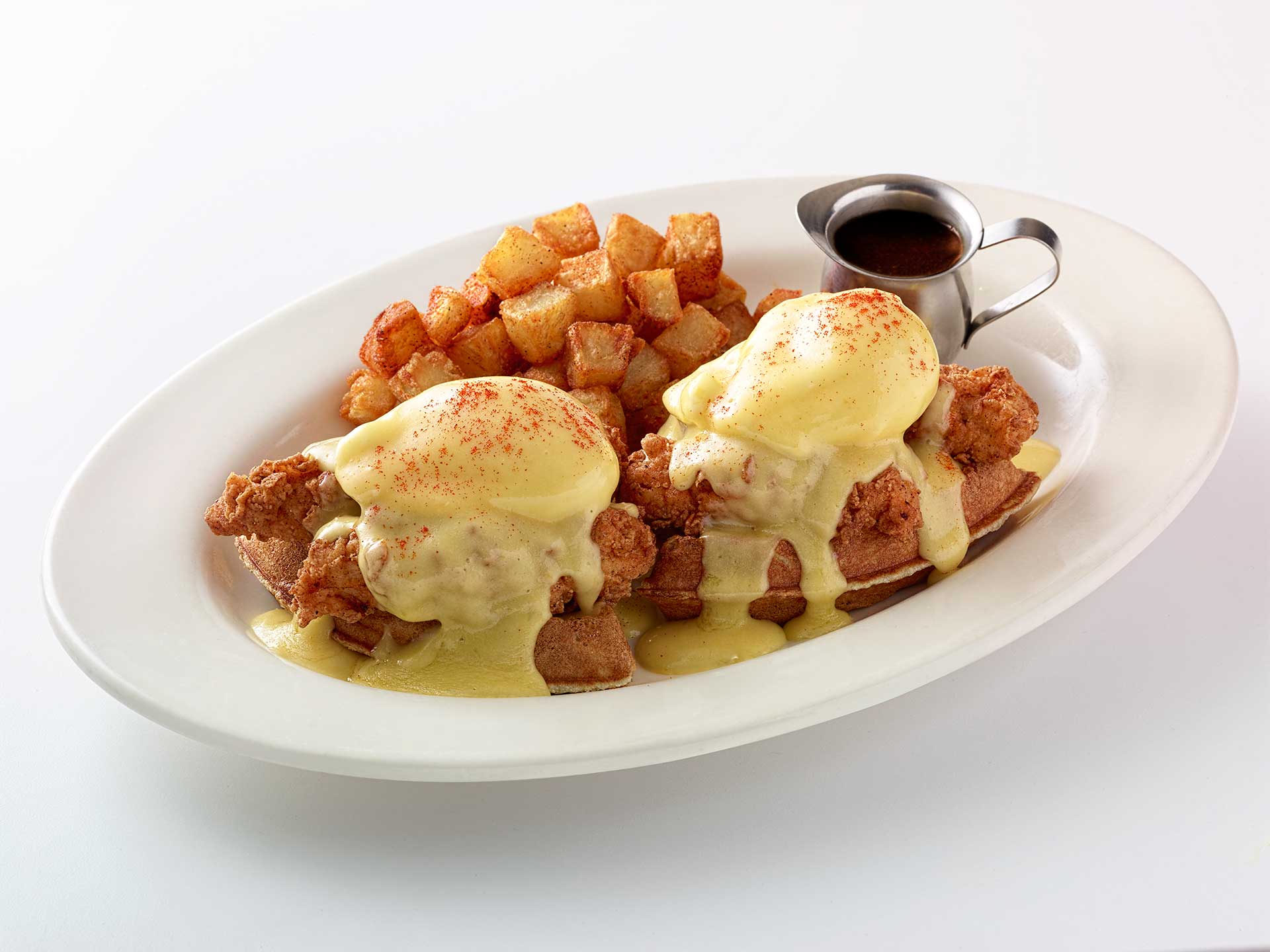 Fried Chicken & Waffles Benedict