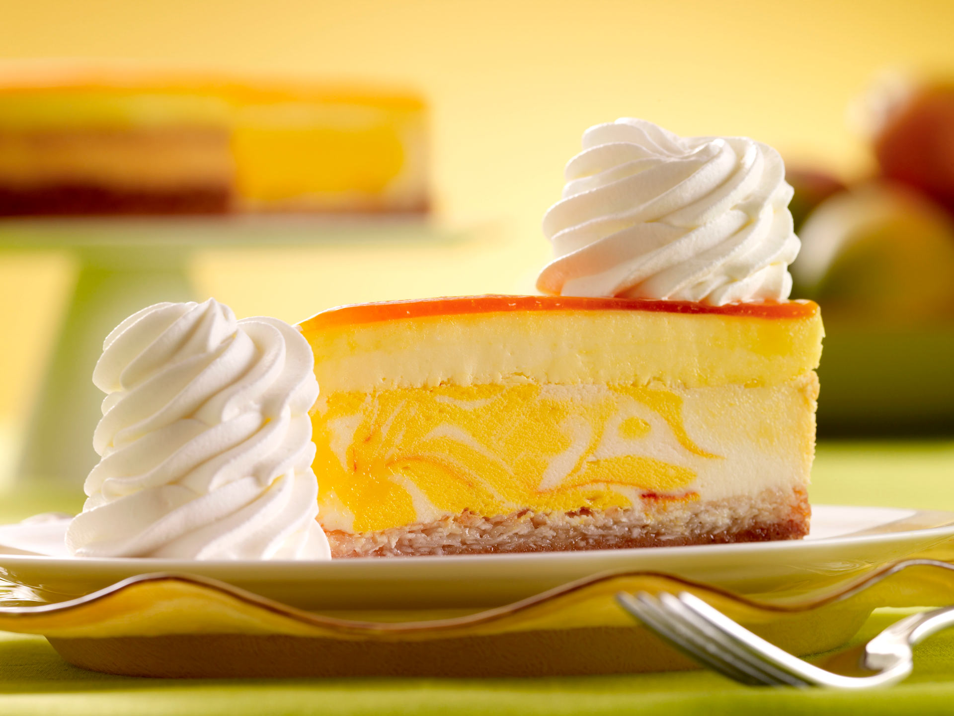 Mango Key Lime Cheesecake